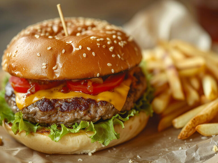 Burger & fries